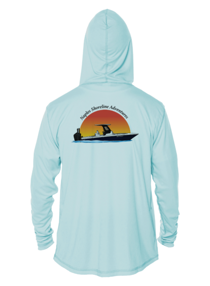 Naples Shoreline Adventures - Shoreline Logo - UPF 50+ Hoodie