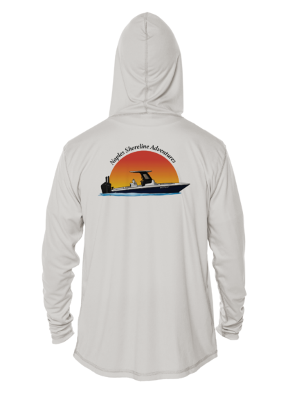 Naples Shoreline Adventures - Shoreline Logo - UPF 50+ Hoodie - Image 3