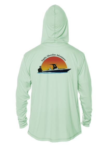 Naples Shoreline Adventures - Shoreline Logo - UPF 50+ Hoodie - Image 5