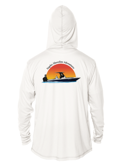 Naples Shoreline Adventures - Shoreline Logo - UPF 50+ Hoodie - Image 7
